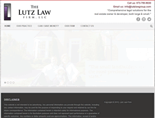 Tablet Screenshot of lutzlawgroup.com